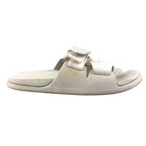 Chaco Women's Size 6 Chillos Braken White Tan Open Toe Adjustable Slide Sandals